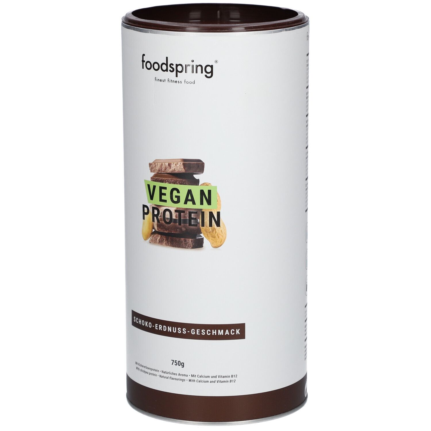 foodspring® Vegan Protein Schokolade-Erdnuss
