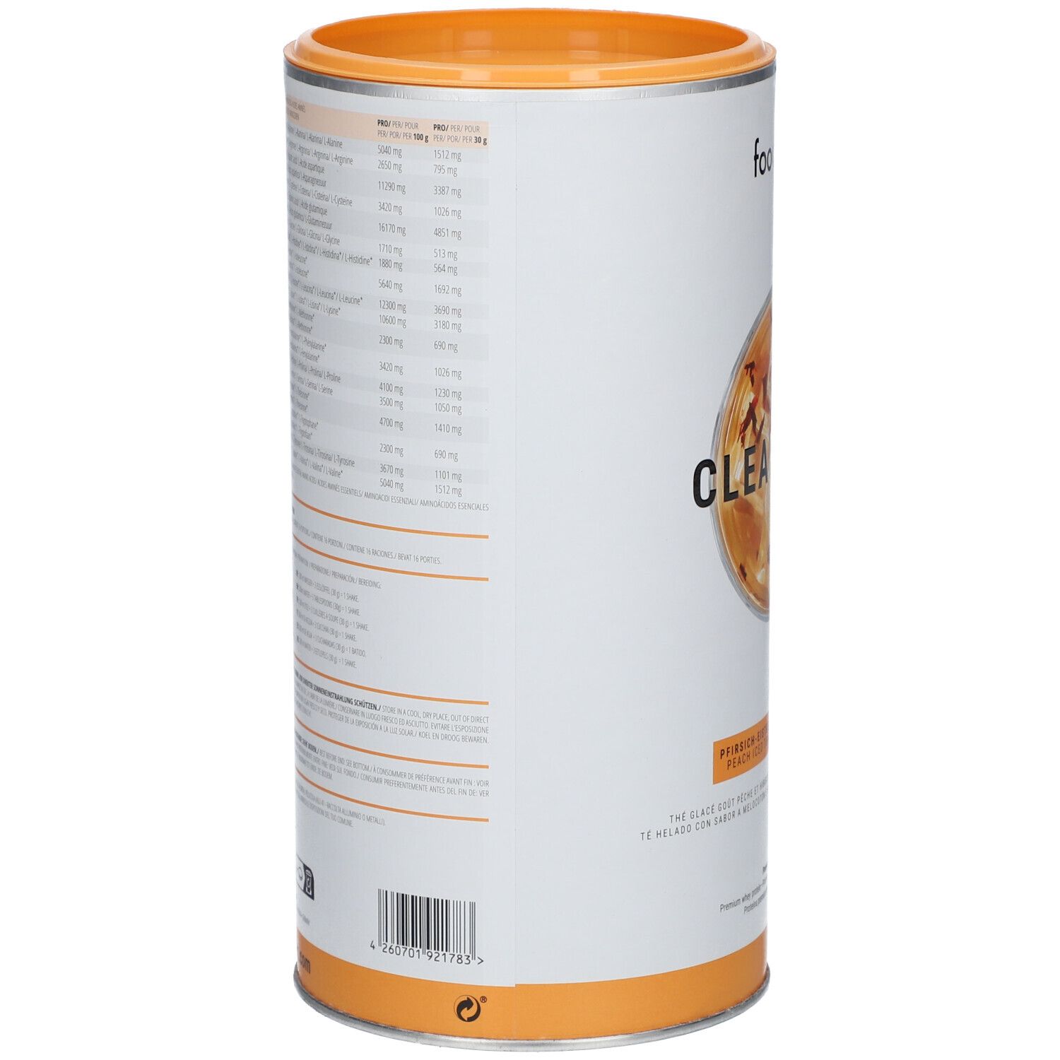foodspring® Clear Whey Pfirsich Eitee - Hibiskus