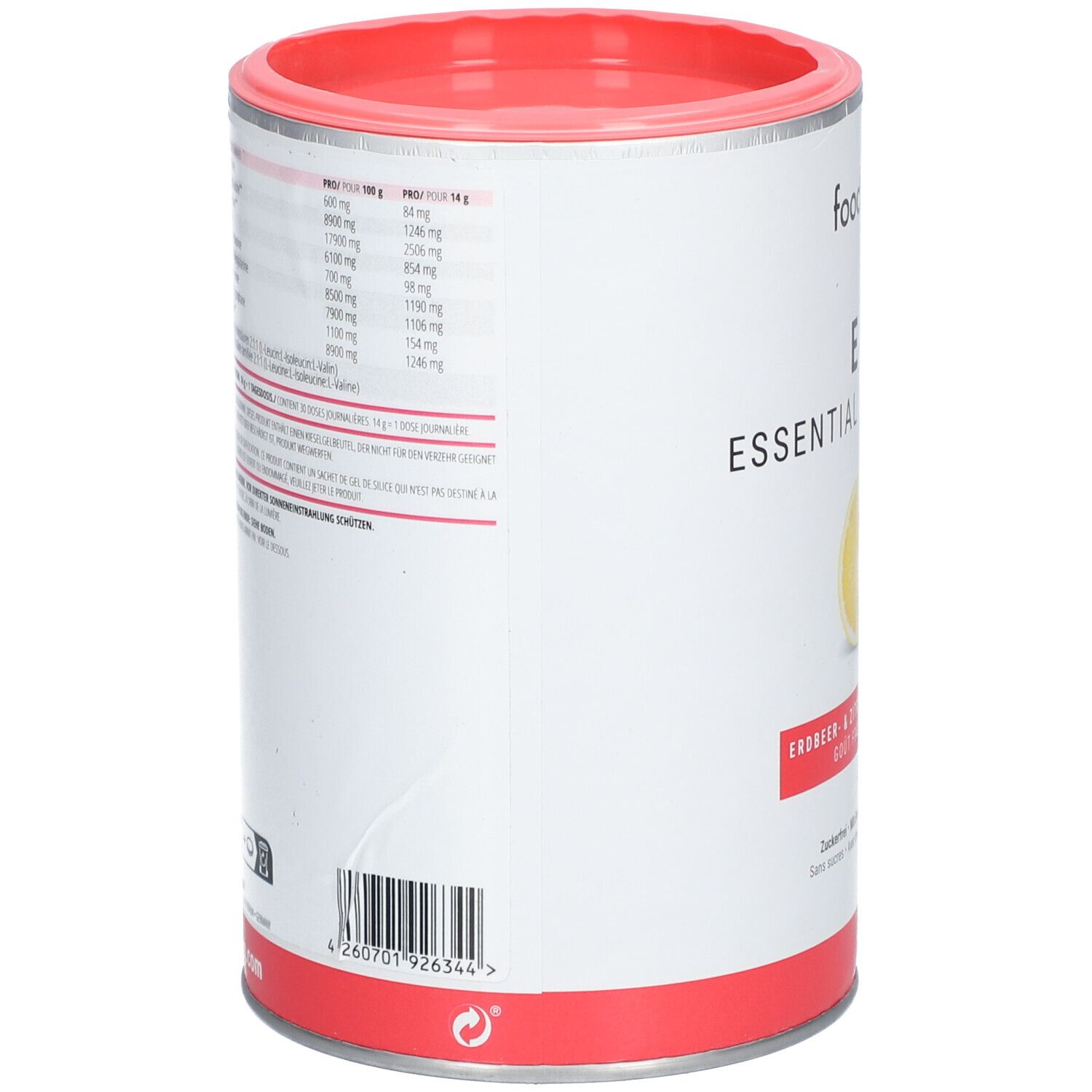 foodspring® EAA Essenzielle Aminosäuren Erdbeere & Zitrone