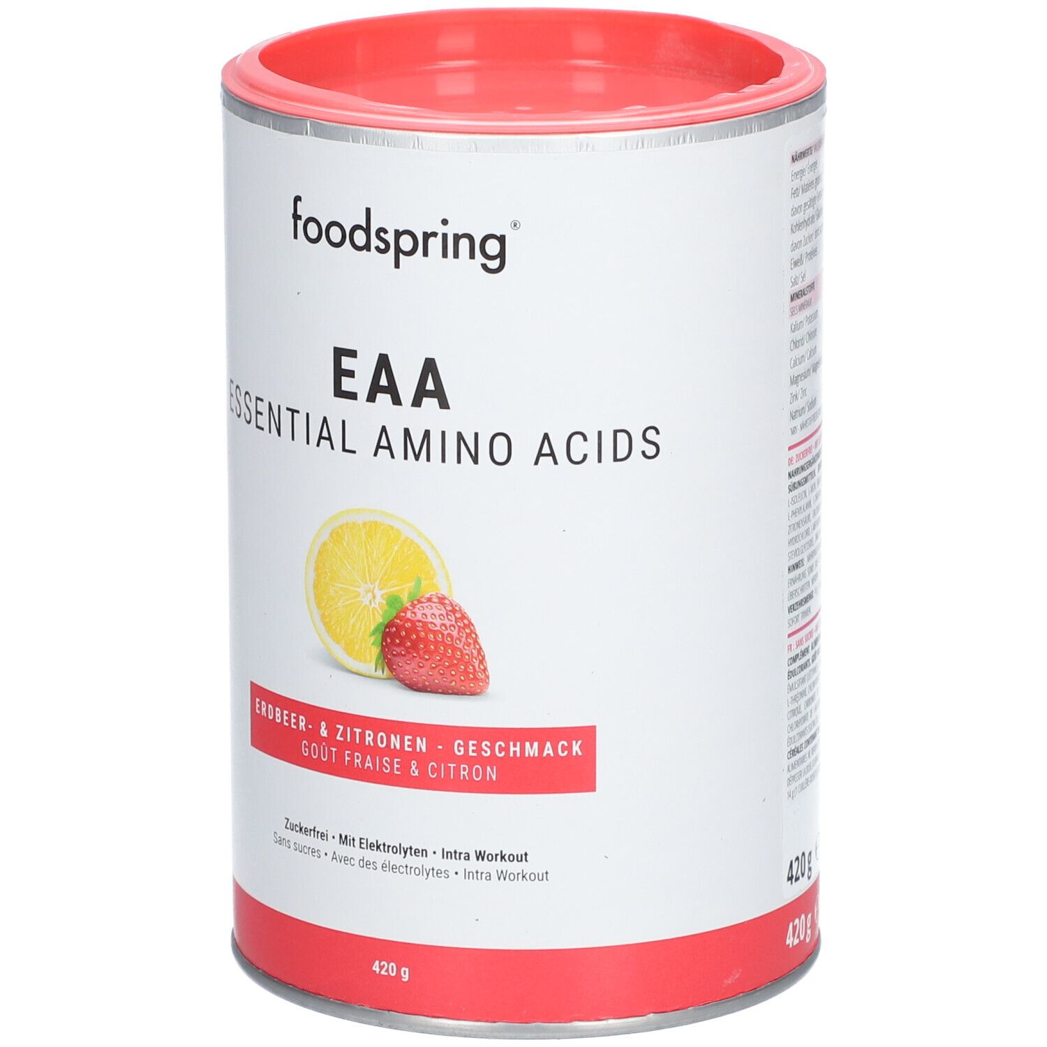 foodspring® EAA Essenzielle Aminosäuren Erdbeere & Zitrone