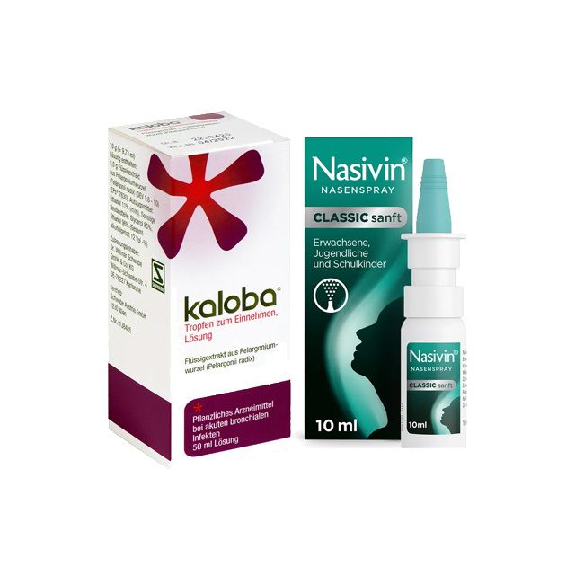 Nasivin® Classic Sanft 0,05% Nasenspray + Kaloba® Tropfen 50+10 ml ...