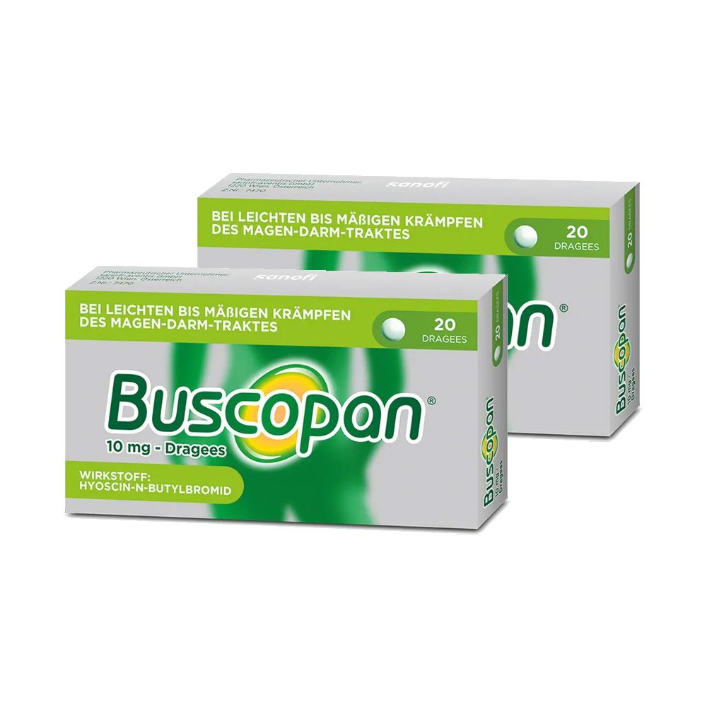 Buscopan® Dragees - sanfte Linderung bei Bauchschmerzen und -krämpfen