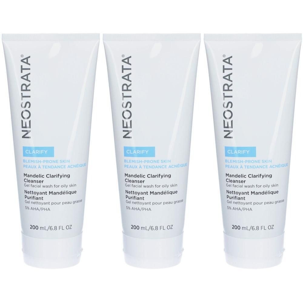 Drei Tuben Neostrata Mandelic Clarifying Cleanser, 200 ml.
