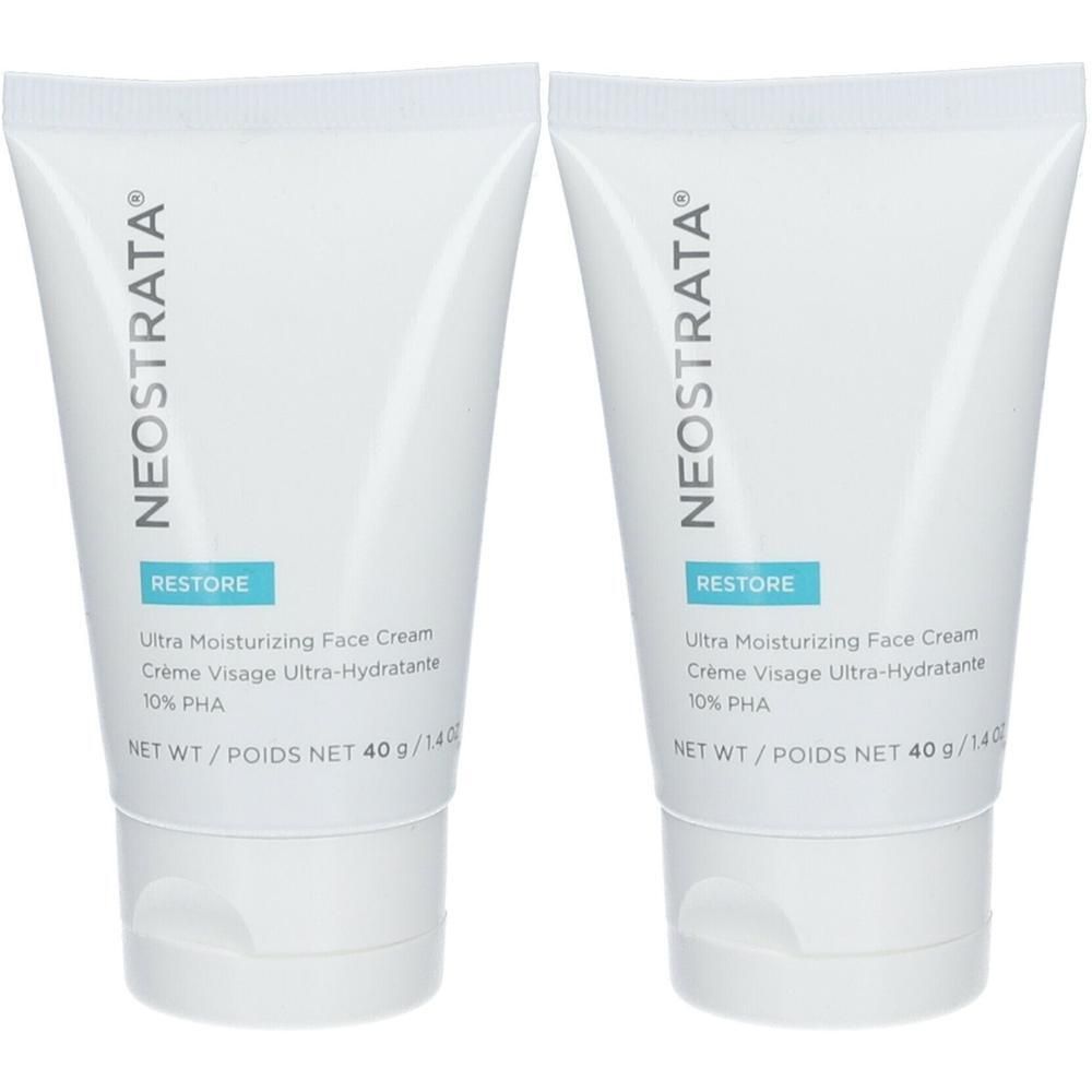 Zwei Tuben NESTRATA Restore Ultra Moisturizing Face Cream 10 PHA.