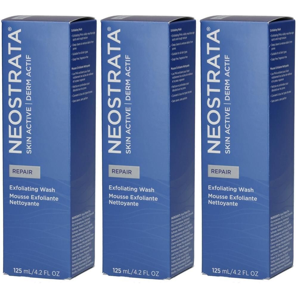Drei Schachteln NEOSTRATA Exfoliating Wash, 125 ml.