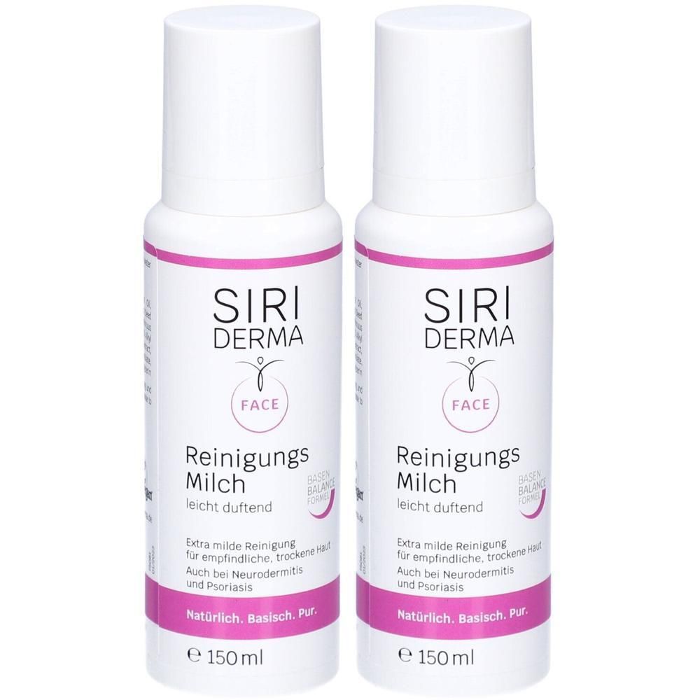 Zwei Flaschen SIRIDERMA Reinigungs Milch, 150 ml.