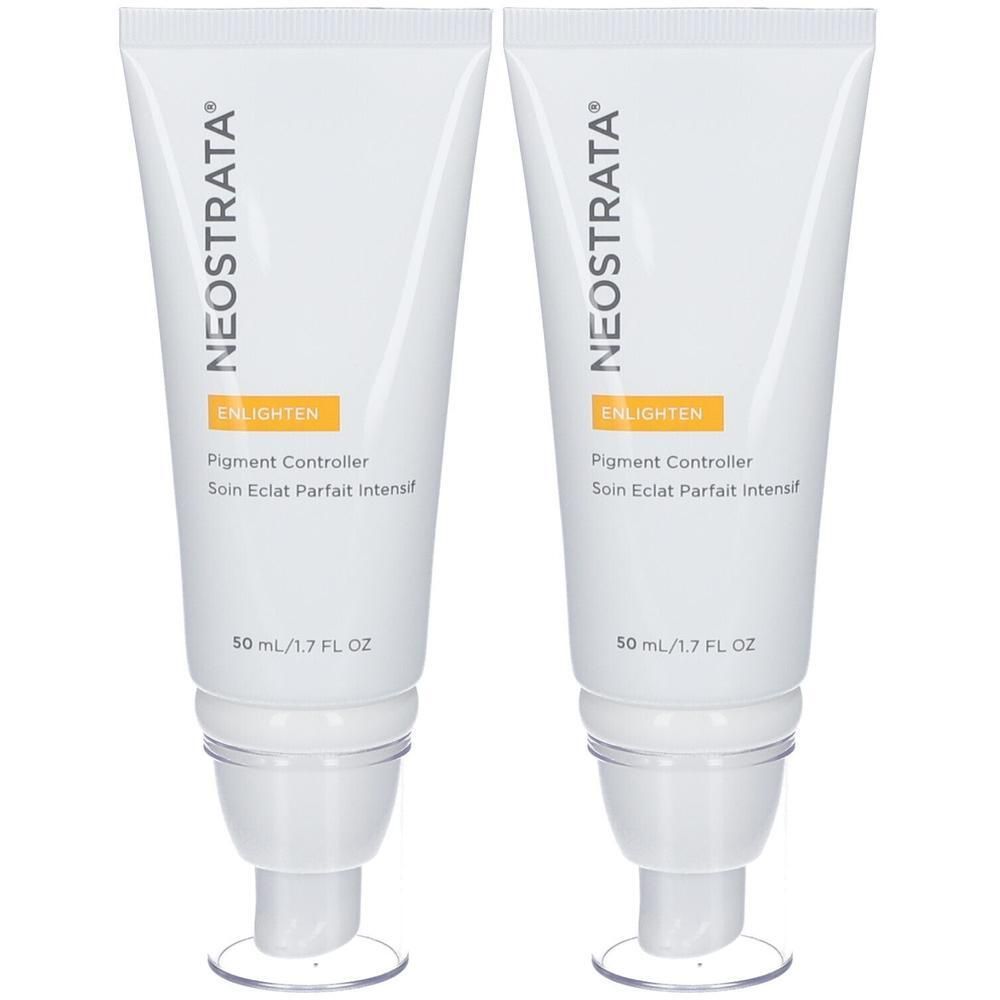 Zwei weiße Tuben NeoStrata ENLIGHTEN Pigment Controller, je 50 ml.