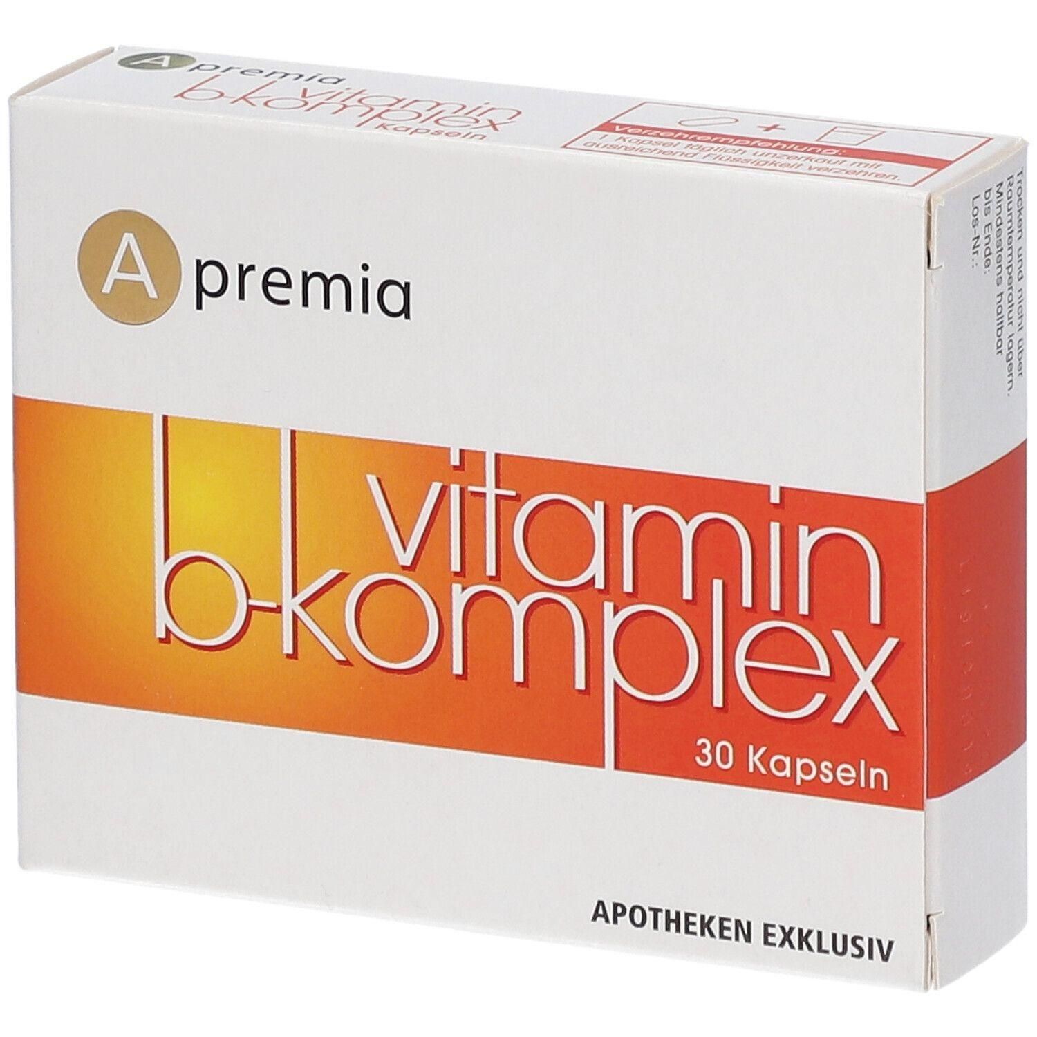 Apremia Vitamin B-Komplex 30 Kapseln, Apotheken Exklusiv.
