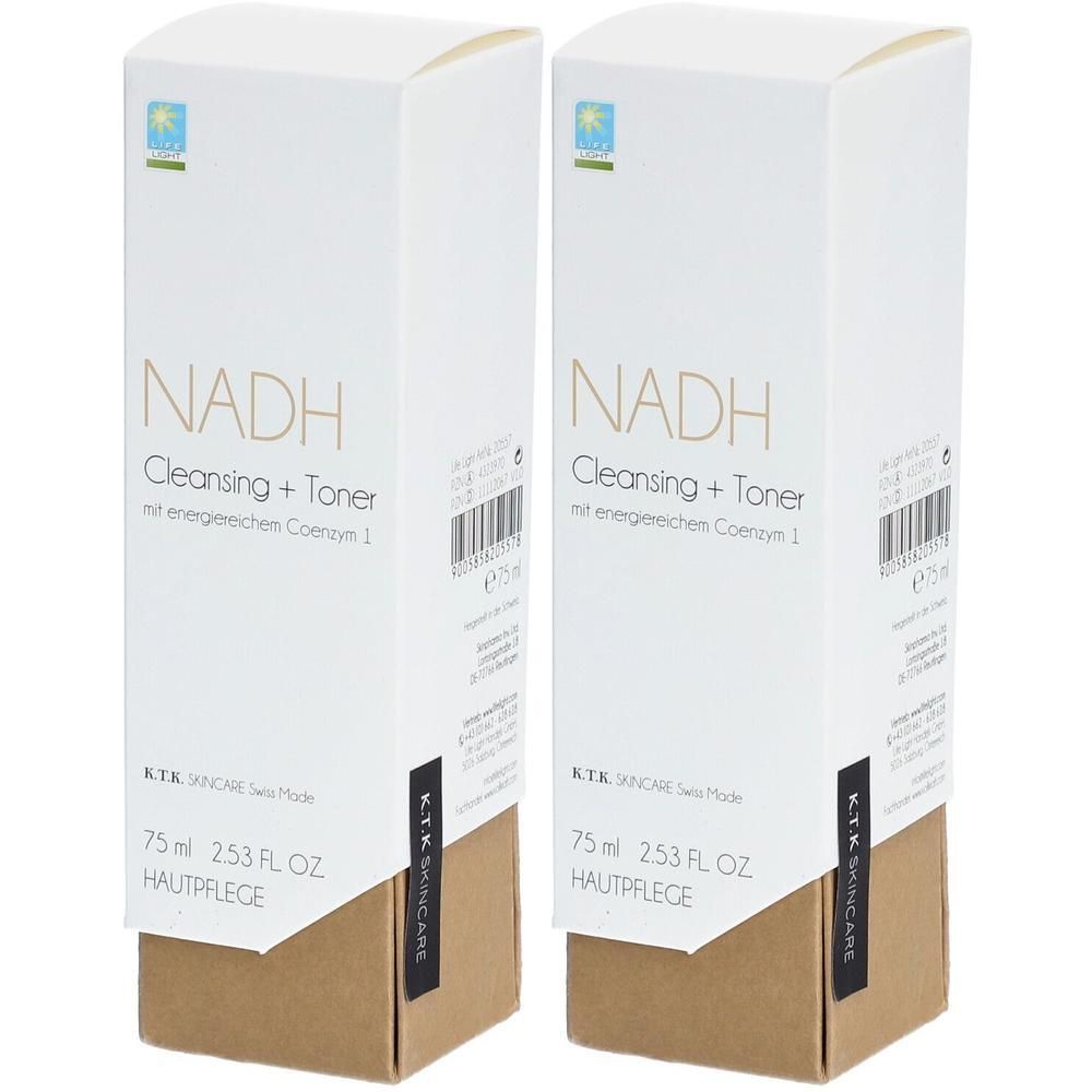 Zwei Schachteln NADH Cleansing + Toner, 75 ml. K.T.A. Skincare.