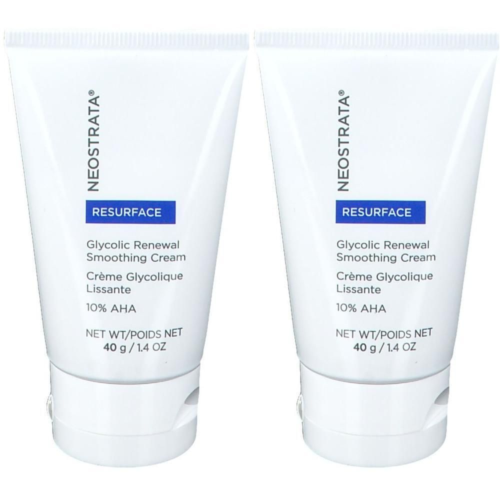 Zwei Tuben NEOSTRATA Glycolic Renewal Smoothing Cream, je 40g.