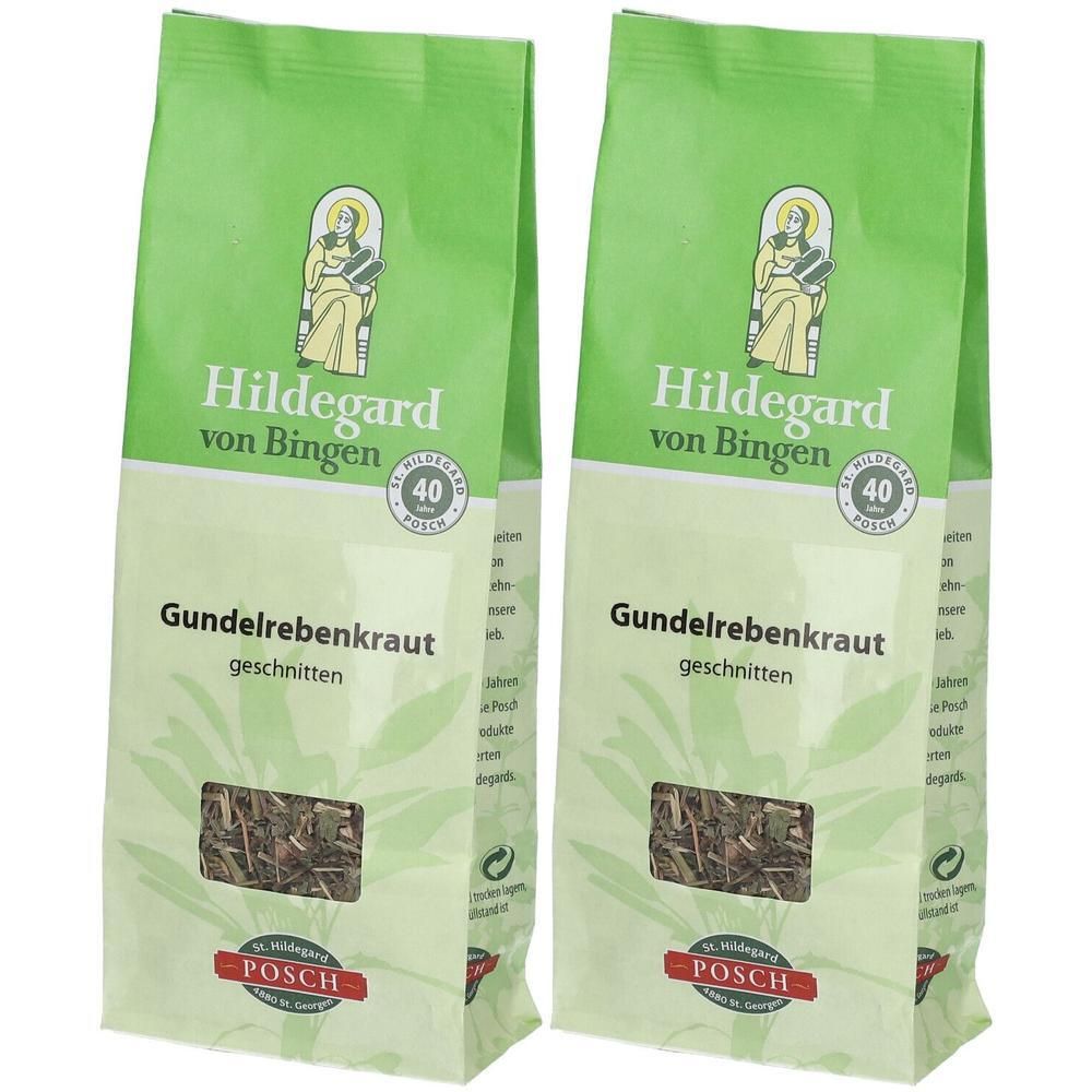 Zwei Packungen Gundelrebenkraut geschnitten von Hildegard von Bingen.
