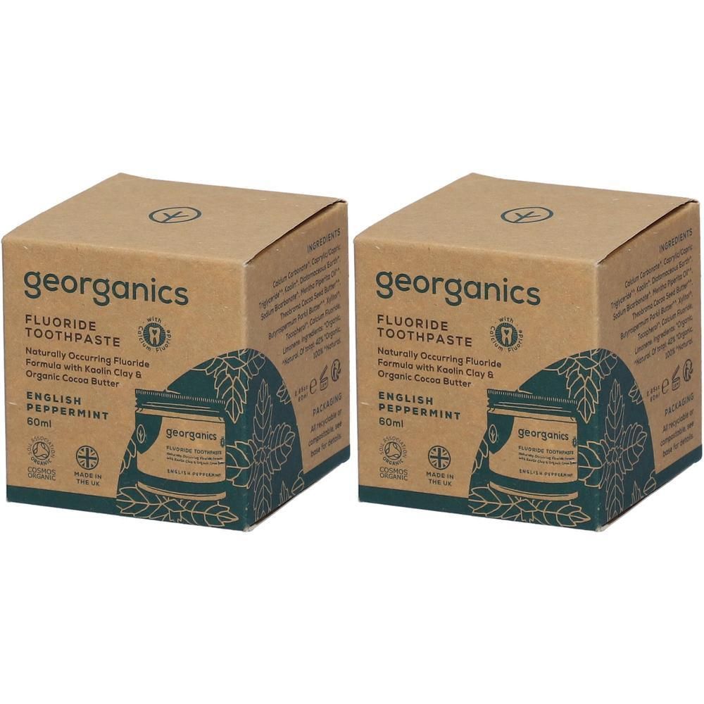 GEORGANICS Natürliche Zahnpasta Pfefferminz