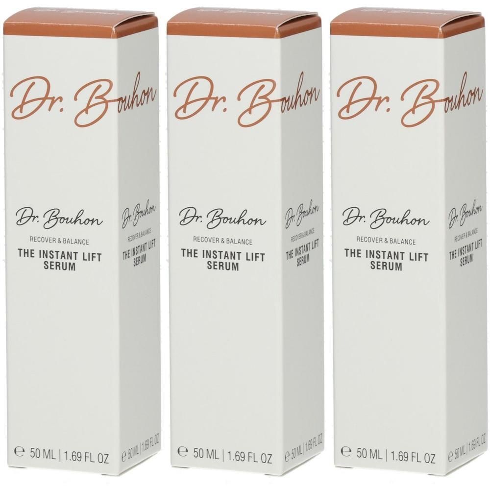 Drei Schachteln Dr. Bouhon The Instant Lift Serum, je 50 ml.