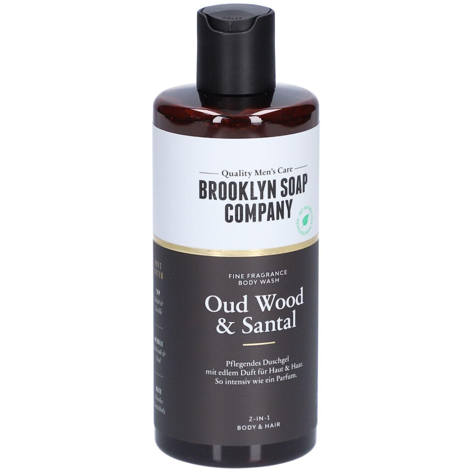 Brooklyn Soap Company Duschgel Oud Wood & Santal, 2-in-1 Körper & Haar.