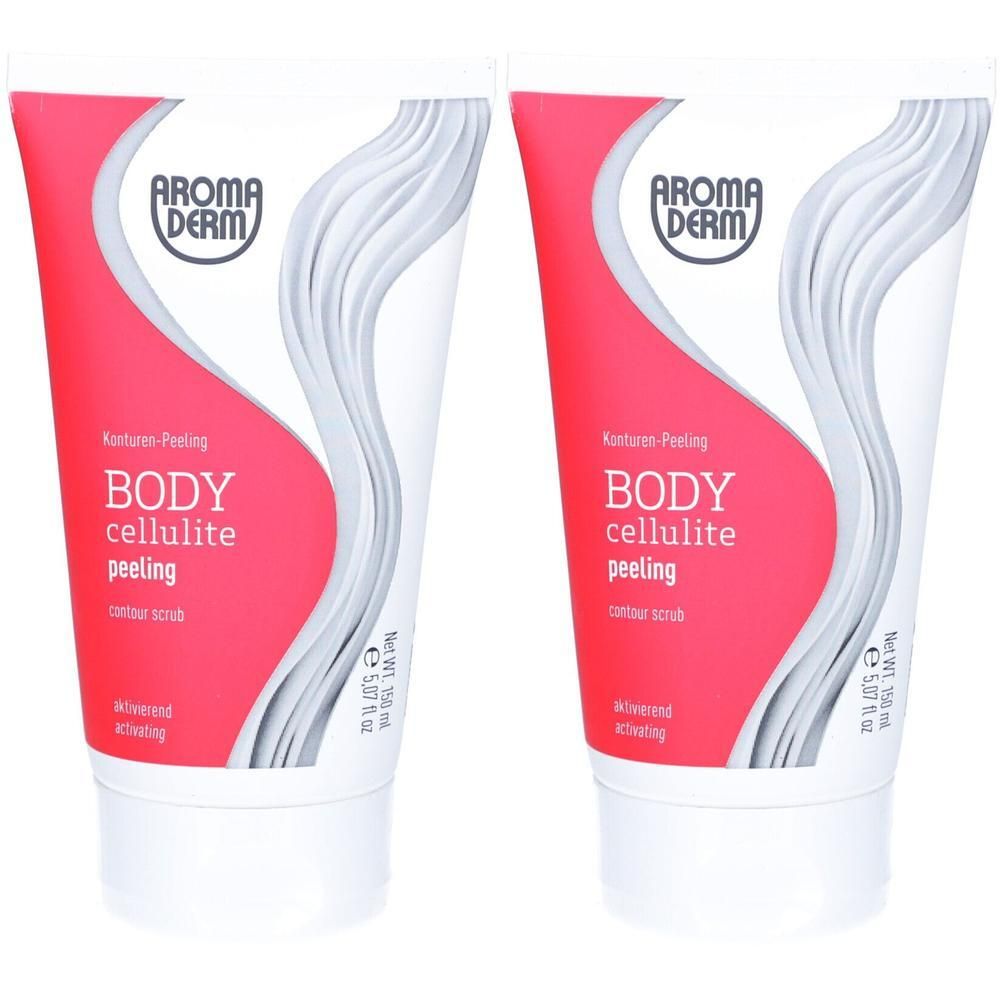 Zwei Tuben AROMA DERM BODY CELLULITE PEELING, 100 ml.