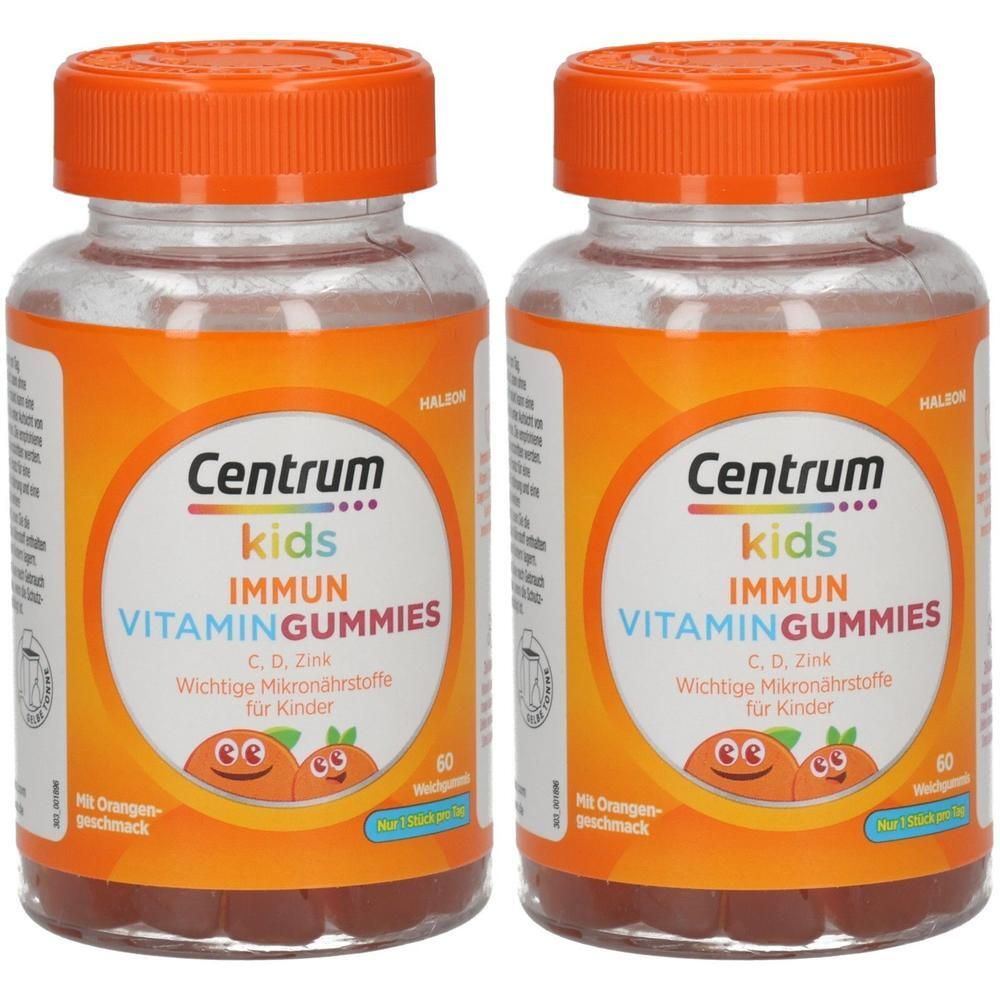 Centrum Gummies Immun Kids Gummies - Leckere Multivitamin Gummies für Kinder - Wichtige Vitamine und Mineralstoffe zur Unterstützung des Immunsystems