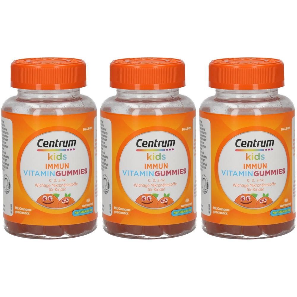 Centrum Gummies Immun Kids Gummies - Leckere Multivitamin Gummies für Kinder - Wichtige Vitamine und Mineralstoffe zur Unterstützung des Immunsystems