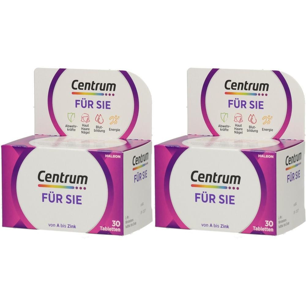 Centrum Für Sie Multivitamin – Hochwertiges Nahrungsergänzungsmittel mit Mikronährstoffen – Speziell für Frauen – Vitamine, Mineralstoffe, Spurenelemente