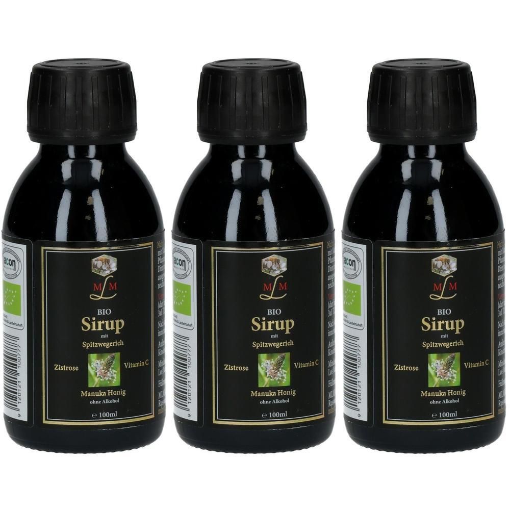 MLM BIO Sirup mit Spitzwegerich