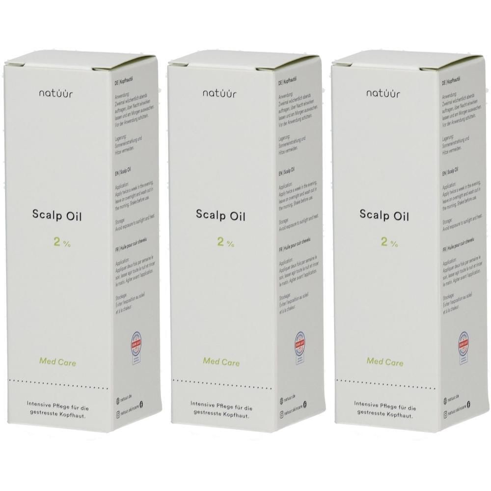 Drei Schachteln NATUUR Scalp Oil 2% Med Care.