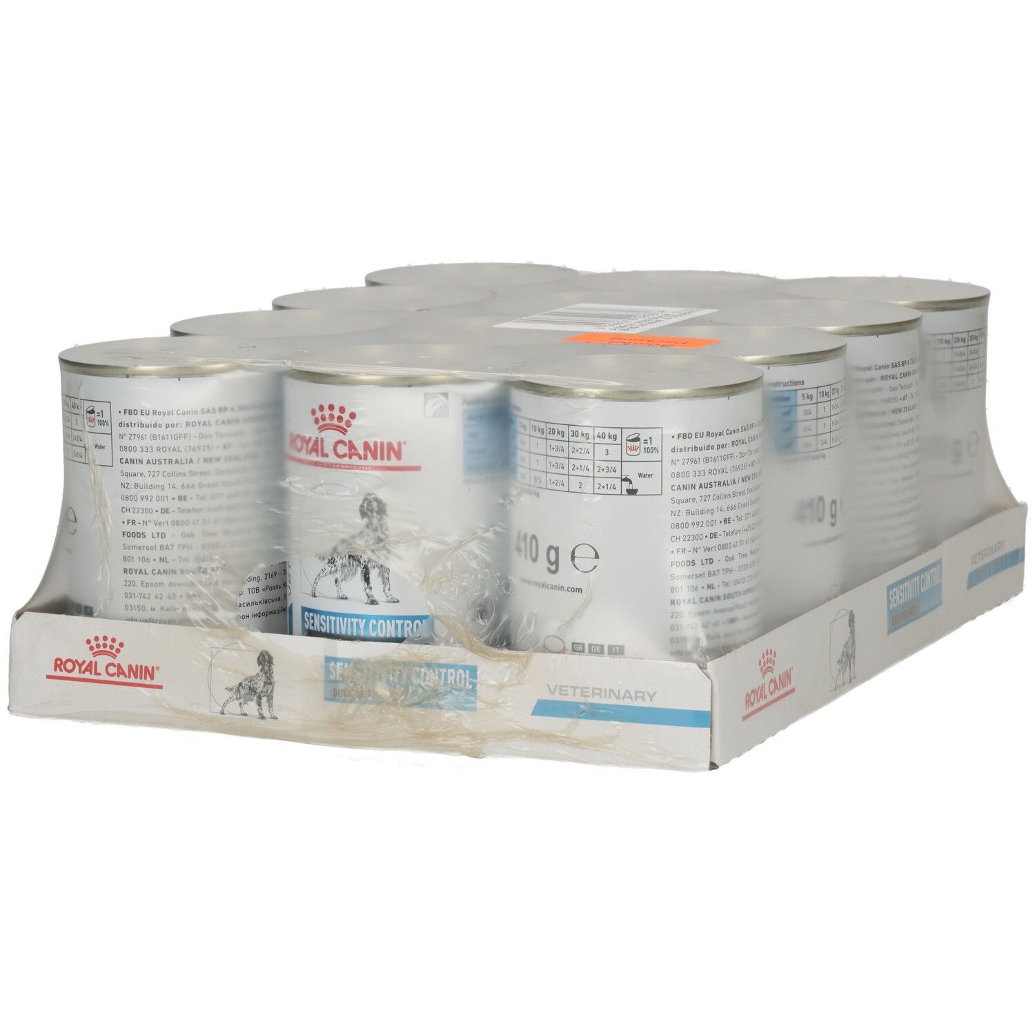 6 Dosen Royal Canin Sensitivity Control Enten & Reis Nassfutter, je 410g.