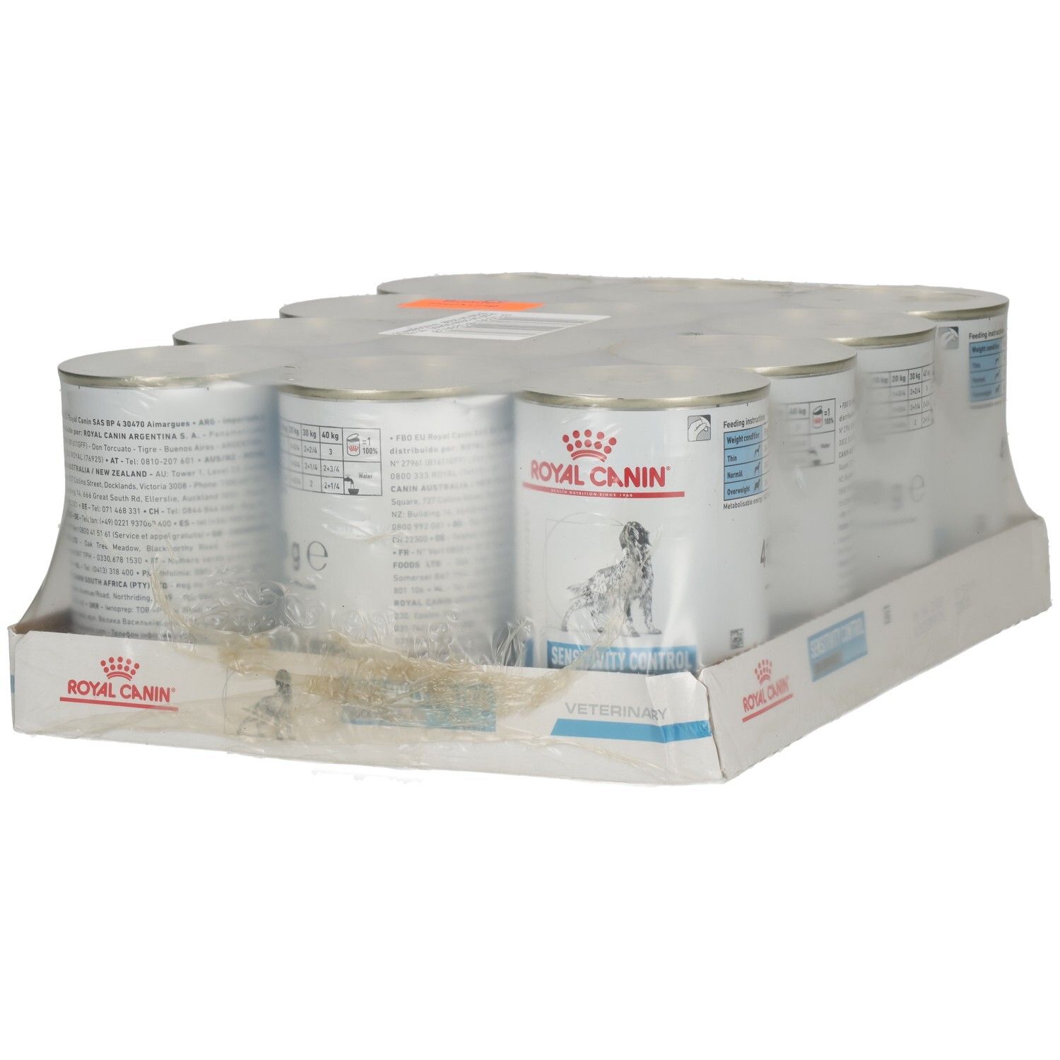 6 Dosen Royal Canin Sensitivity Control Enten & Reis Nassfutter, je 410g.