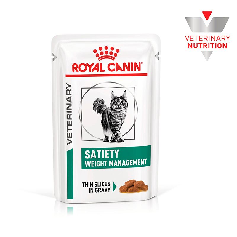 Royal Canin Veterinary Satiety Weight Management Katzenfutter, 85g Beutel.