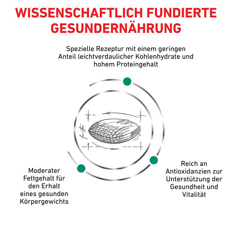 Royal Canin Diätetische Trockennahrung für Katzen: Wissenschaftlich fundierte Gesundheitsernährung mit moderatem Fettgehalt und Antioxidantien.