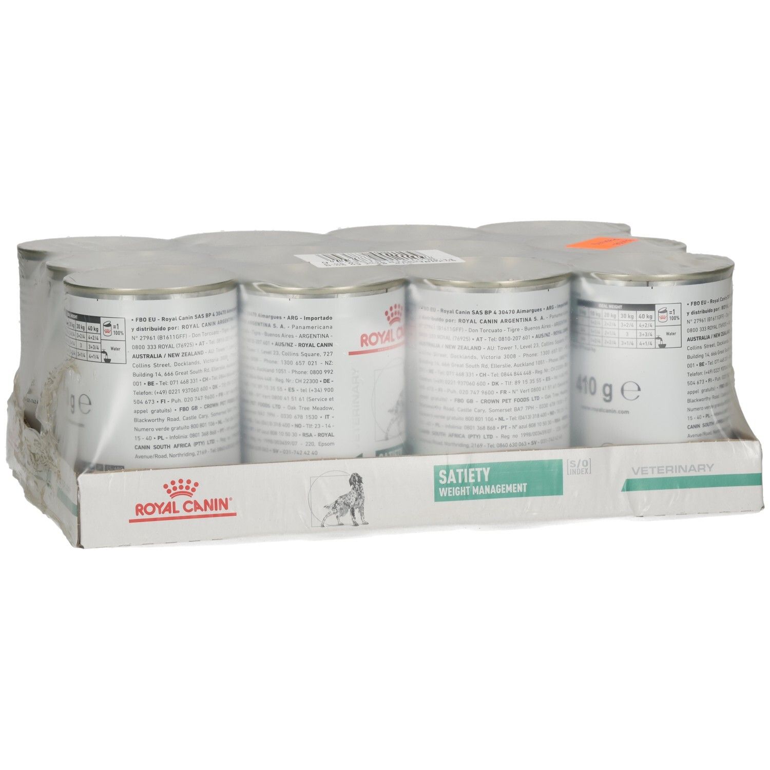 6 Dosen ROYAL CANIN Satiety Weight Management Hundefutter, 410g.
