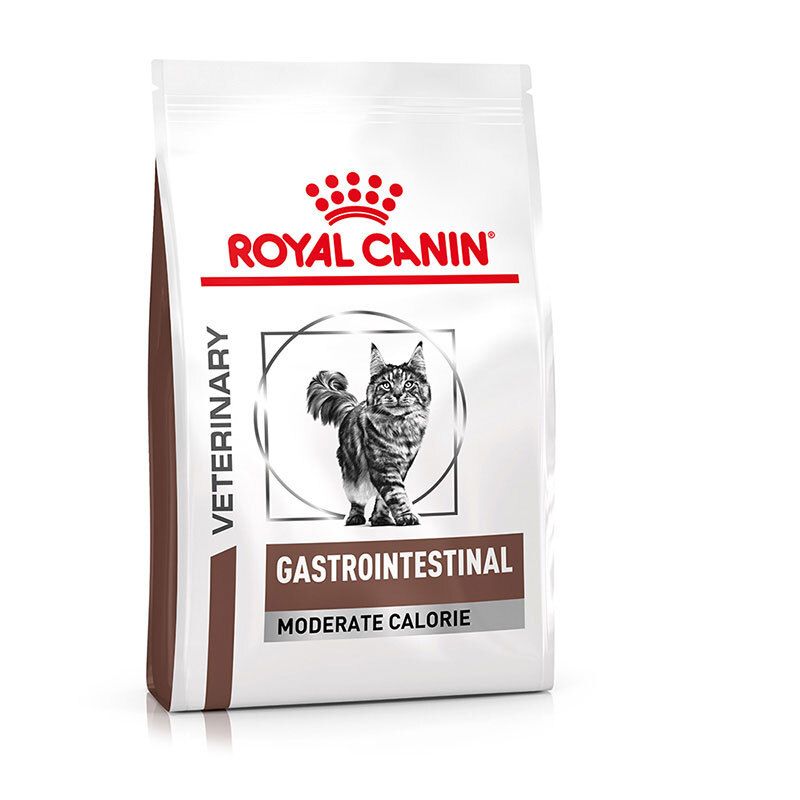 ROYAL CANIN® GASTROINTESTINAL MODERATE CALORIE Trockennahrung für Katzen, 4kg Beutel.