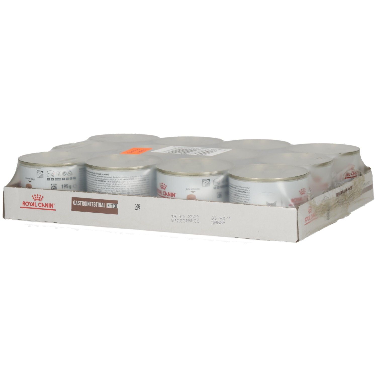 6 Dosen Royal Canin Gastro Intestinal Kitten Nassfutter im Karton.
