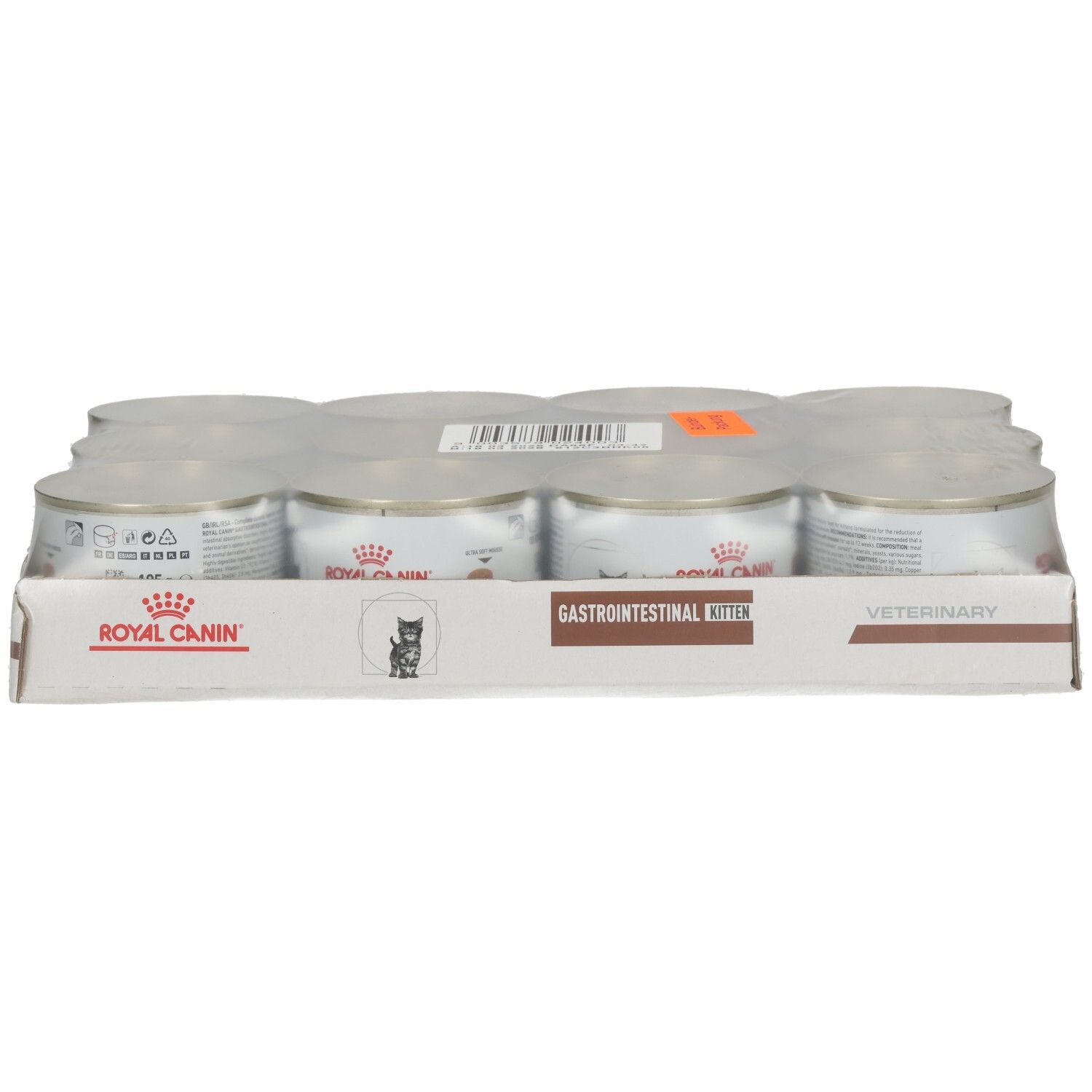 6 Dosen Royal Canin Gastro Intestinal Kitten Nassfutter im Karton.