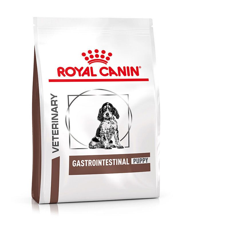 ROYAL CANIN® GASTROINTESTINAL PUPPY Trockennahrung für Hundewelpen, 10 kg Beutel mit Welpenbild.