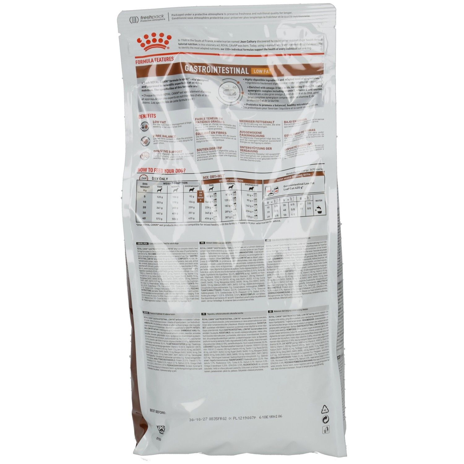ROYAL CANIN® GASTROINTESTINAL LOW FAT Trockennahrung für Hunde