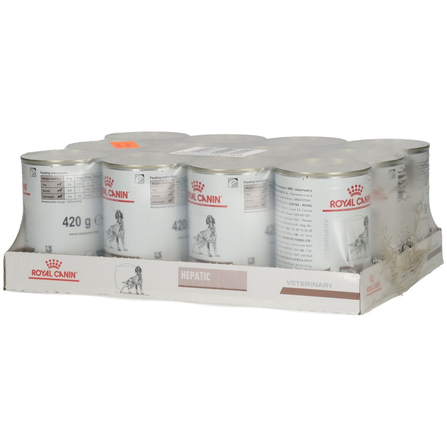 6 Dosen Royal Canin Hundefutter HEPATIC VETERINARY, 420g pro Dose.