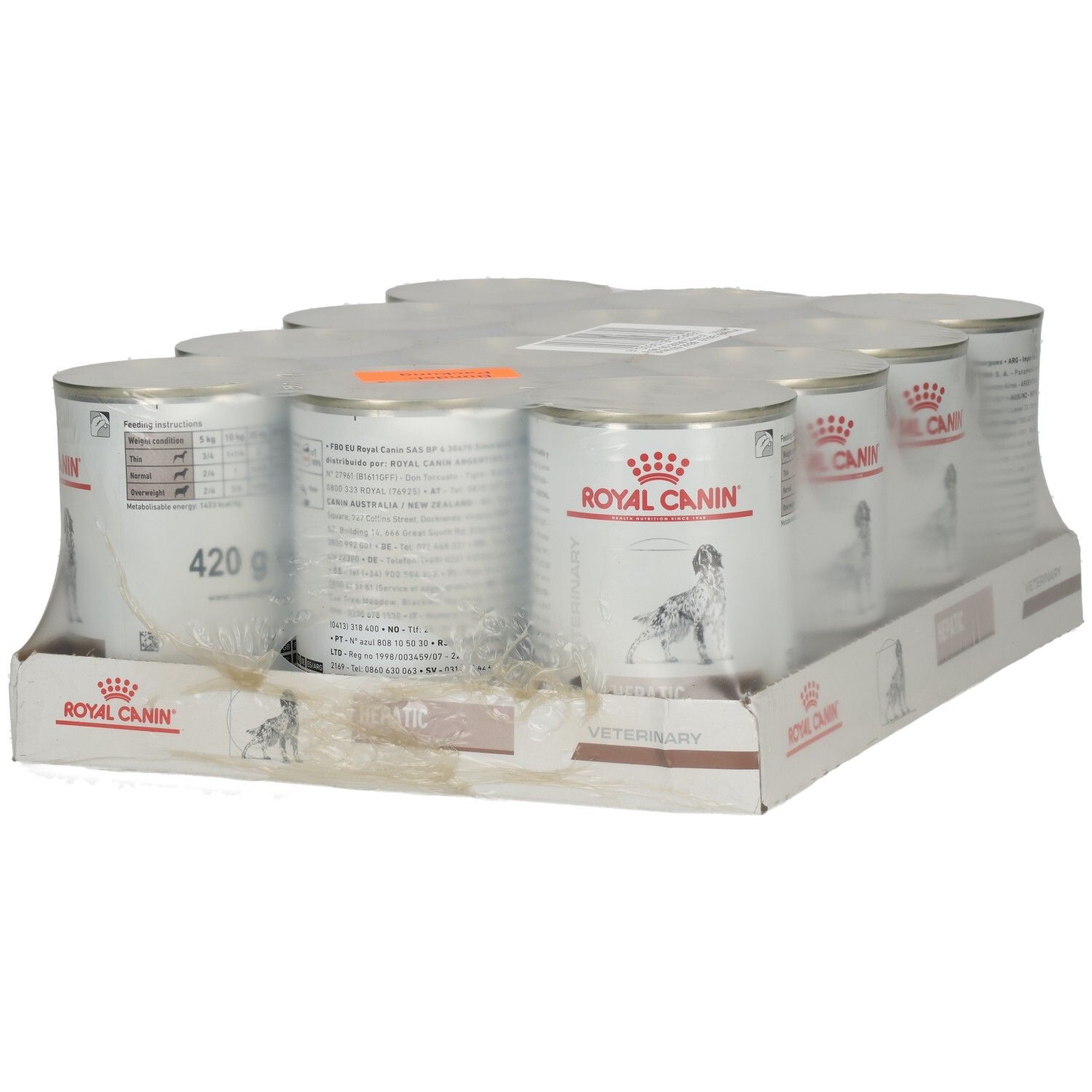 6 Dosen Royal Canin Hundefutter HEPATIC VETERINARY, 420g pro Dose.