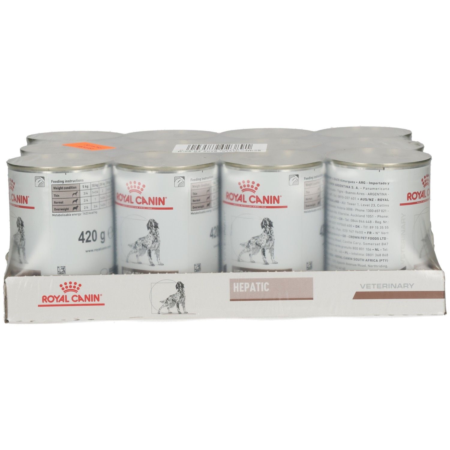 6 Dosen Royal Canin Hundefutter HEPATIC VETERINARY, 420g pro Dose.