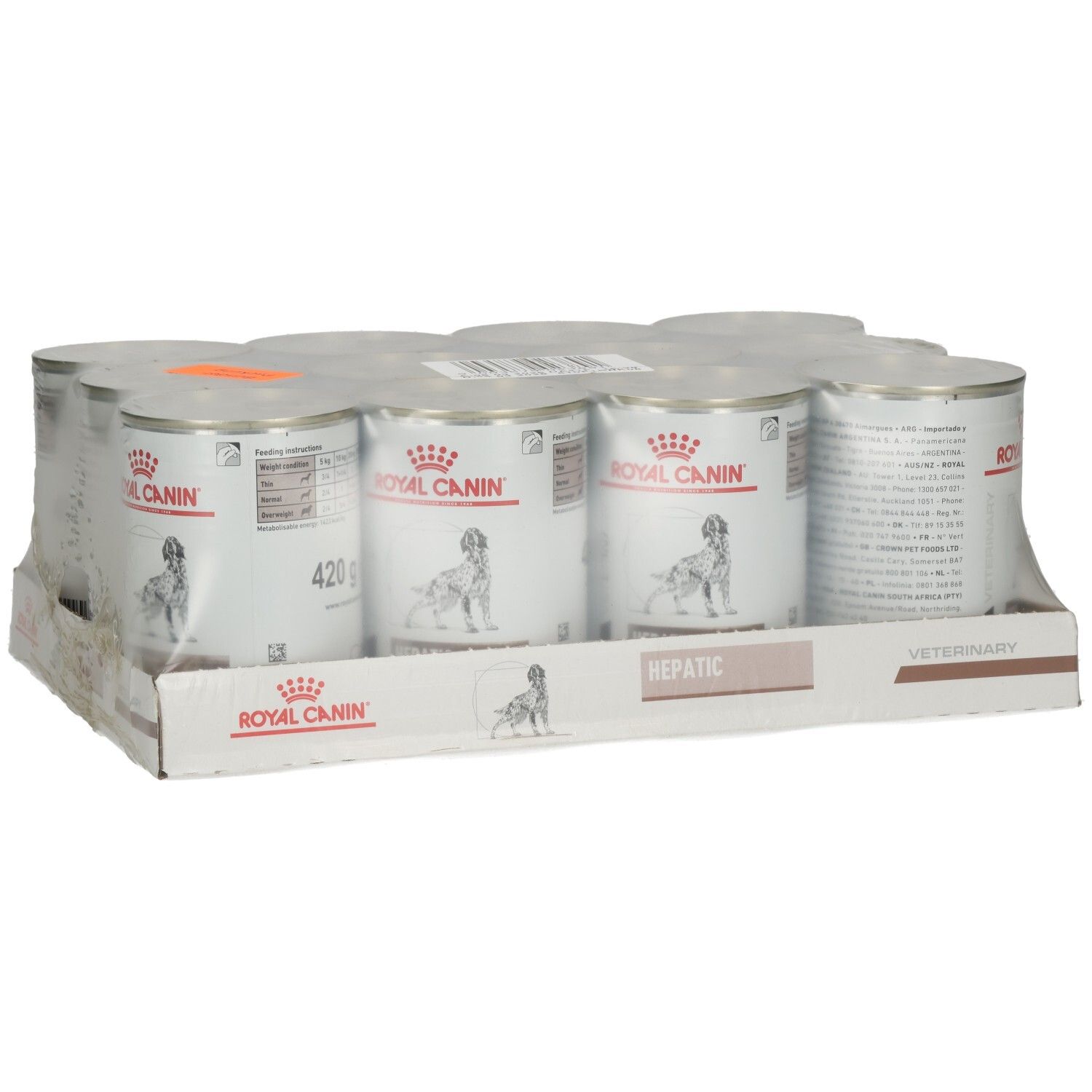 6 Dosen Royal Canin Hundefutter HEPATIC VETERINARY, 420g pro Dose.
