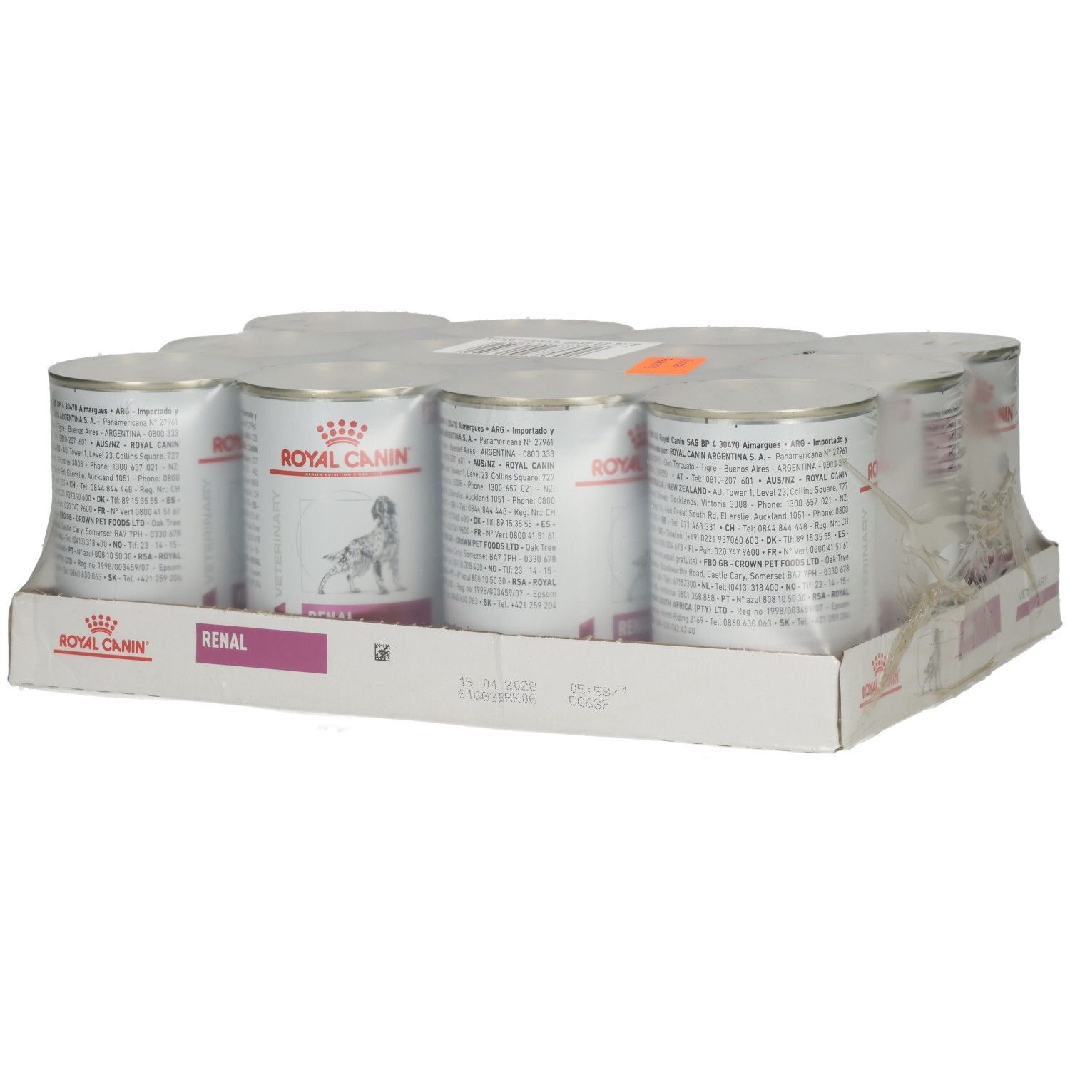 6 Dosen Royal Canin RENAL Mousse Hundefutter, je 410g.