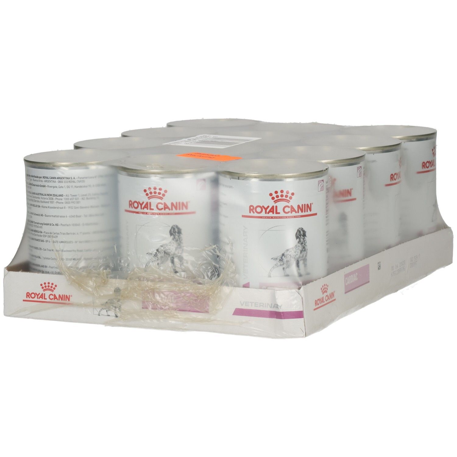 6 Dosen Royal Canin CARDIAC Mousse Hundefutter, 410g pro Dose.
