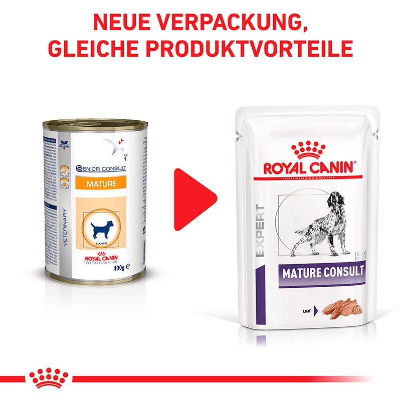 Umstellung von ROYAL CANIN Dose auf Pouch Feuchtnahrung.