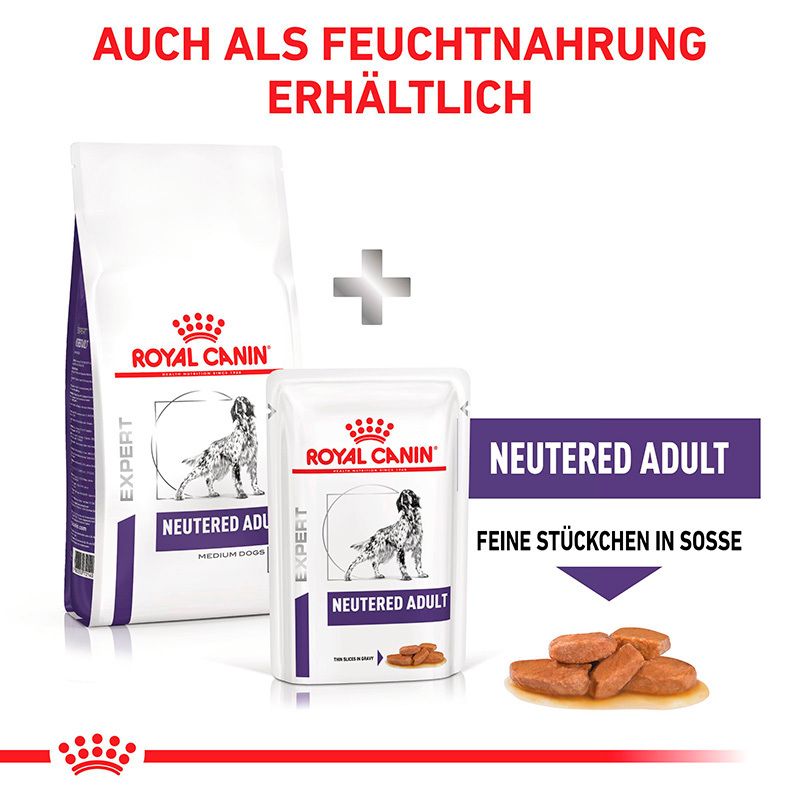 Royal Canin Expert Neutered Adult Medium Dogs Trocken- und Feuchtnahrung für Hunde.