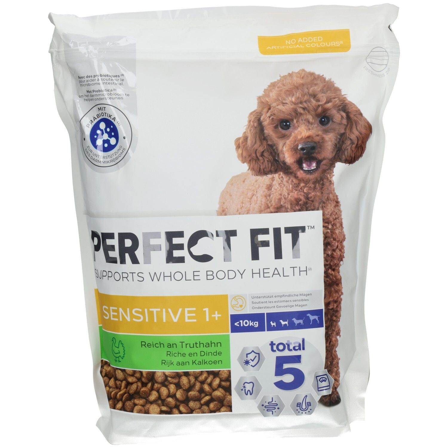 Perfect Fit Hundefutter Sensitive 1+ mit Truthahn, 1,4kg. Für Hunde unter 10kg. Unterstützt die Gesundheit.