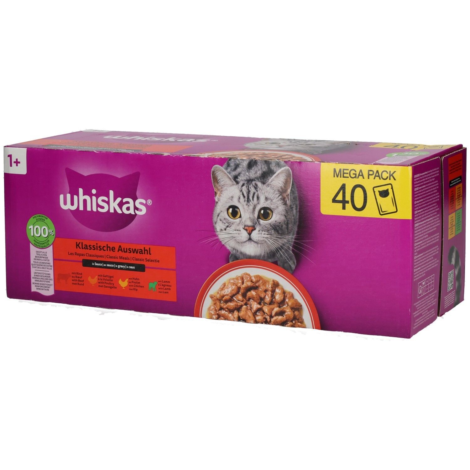 Whiskas: Verschiedene Sorten wie Tasty Mix, Duo, Aromatic, Kitten.