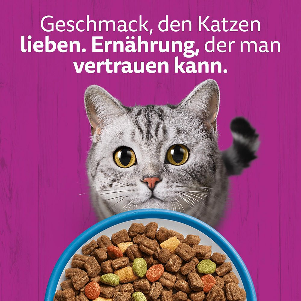 Whiskas Trockenfutter mit Thunfisch: Geschmack, den Katzen lieben. Ernährung, der man vertrauen kann.