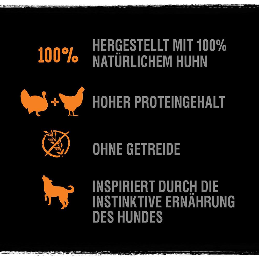Crave Hundetrockenfutter: 100% Hühnchen, hoher Proteingehalt, ohne Getreide.