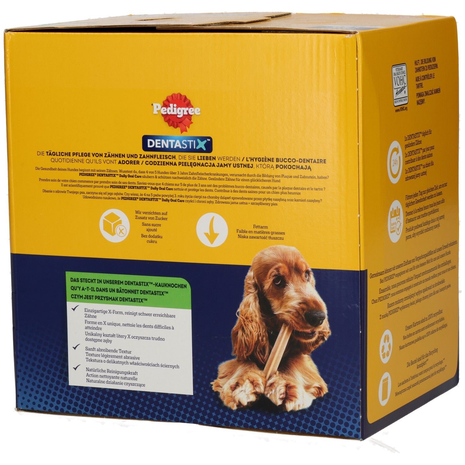 Pedigree Denta Stix: Tägliche Zahnpflege für Hunde. Informationen zu Inhaltsstoffen und Anwendung.
