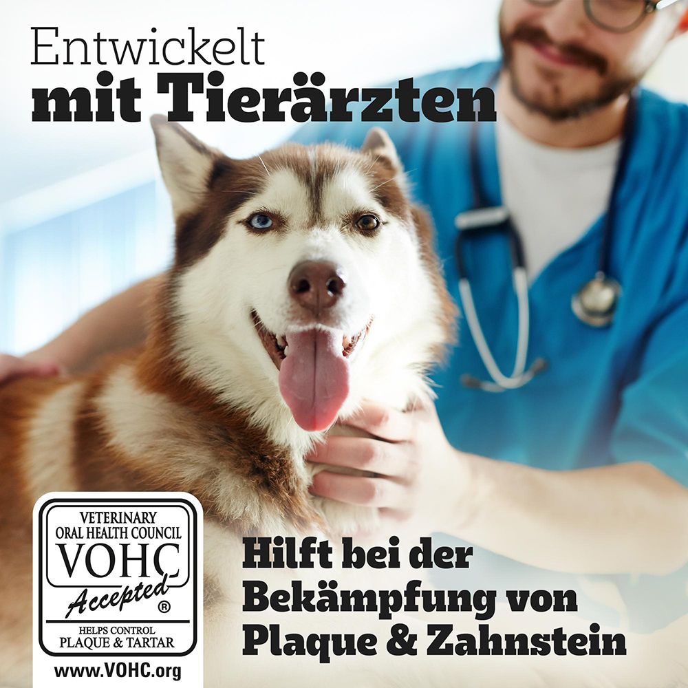 VOHC Accepted Siegel für Pedigree Denta Stix Light, hilft gegen Plaque und Zahnstein.