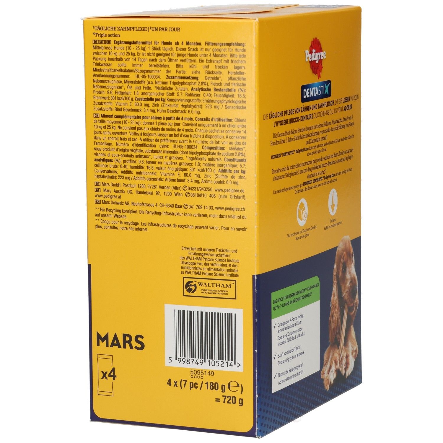 Pedigree Denta Stix Multipack Medium Hunde, 28 Stück. Tägliche Zahnpflege für Hunde.