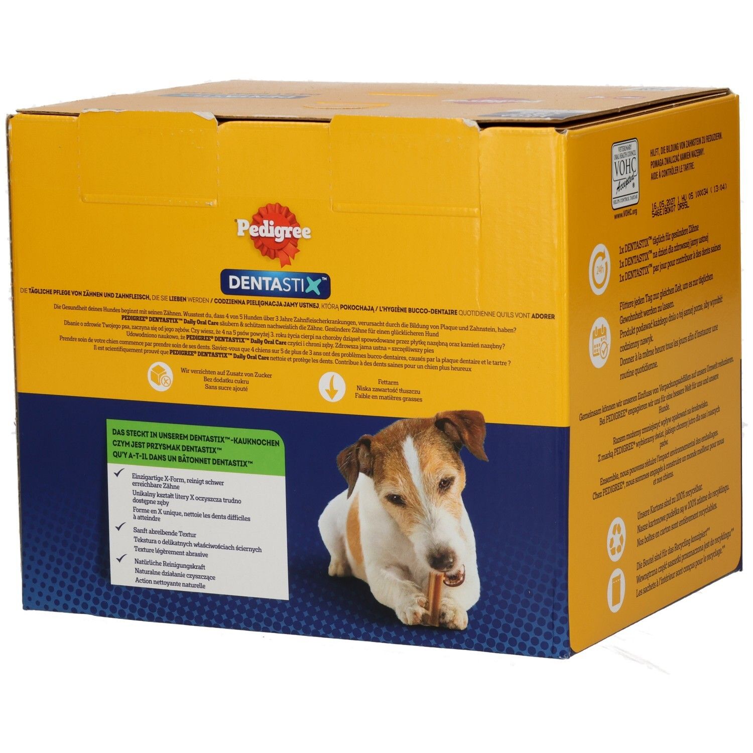 Pedigree DentaStix Mega Pack mit 56 Sticks für kleine Hunde.